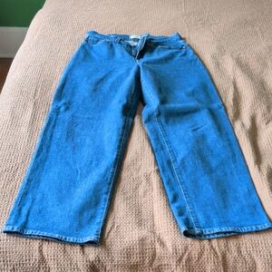 Madewell Blue Wide Leg Jeans